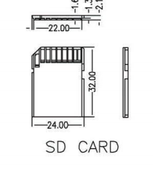 SD卡座 KH-SD2825-B