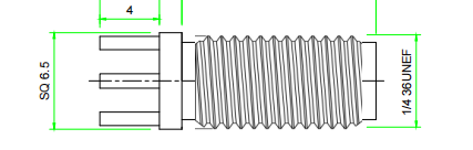 SMA座子-镀金 KH-SMA-K513-18G