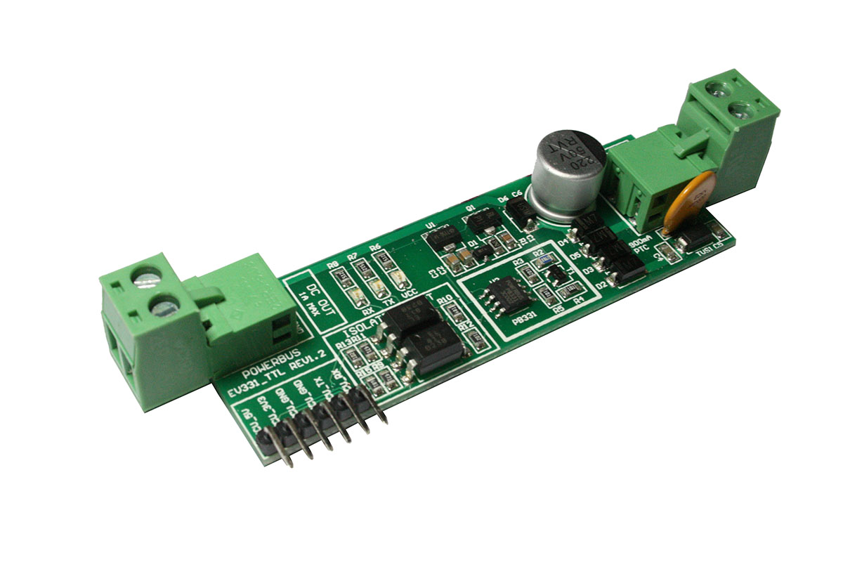 Evaluation board Pb331 to UART evaluation board