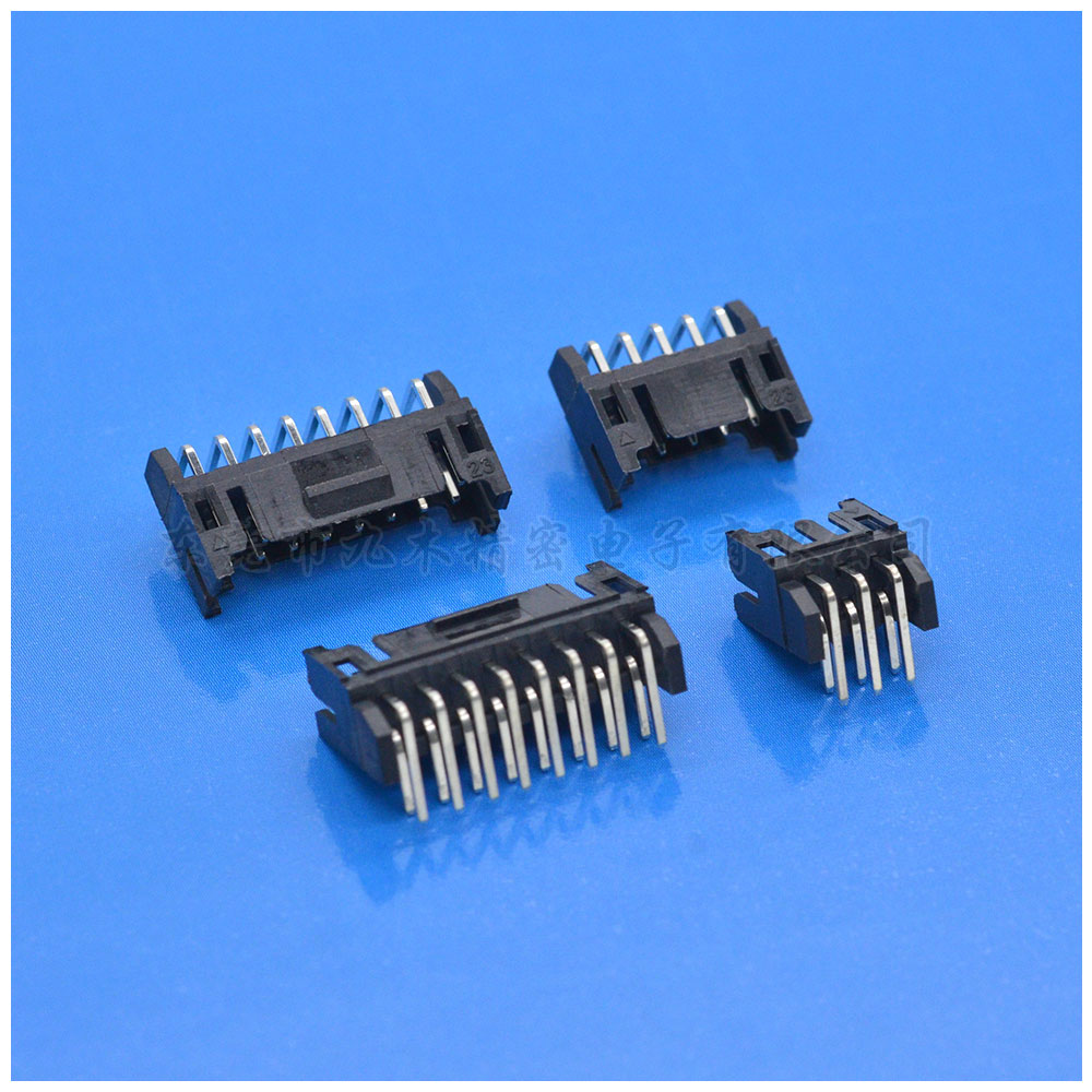 PHD双排弯针带扣连接器 2.0间距板端接插件 JST PHD2.0