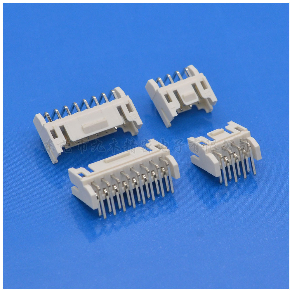 PHD双排针座带扣连接器 2.0间距板端弯针接插件 JST PHD2.0