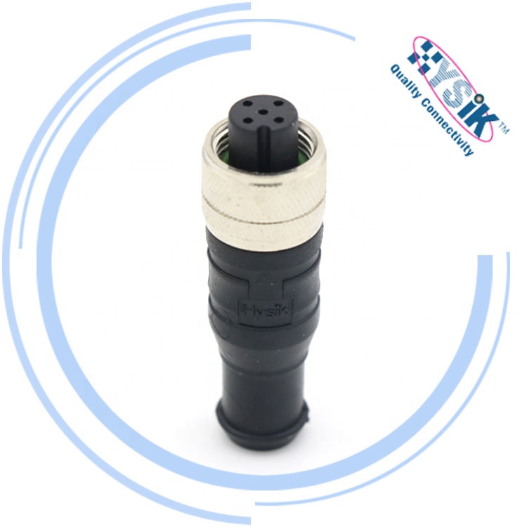 兼容安费诺 NMEA2000线缆系统防水连接器M12 5芯针型终端电阻接头 HMC-05BMMT-SL8001