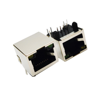 network interface Single port vertical RJ45 seat with lamp