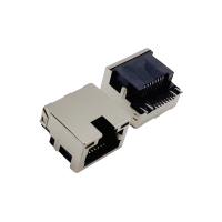 network interface RJ45 sink plate 4.2 SMT with shielding lamp