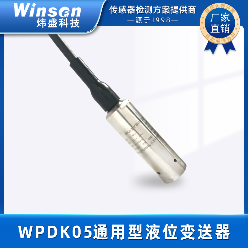 炜盛科技WPDK05通用型液位变送器 投入式液位测量用 液位变送器 WPDK05