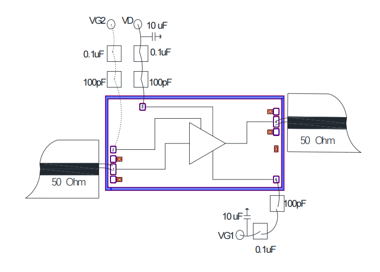 GaAs 低噪声放大器芯片 MH1014