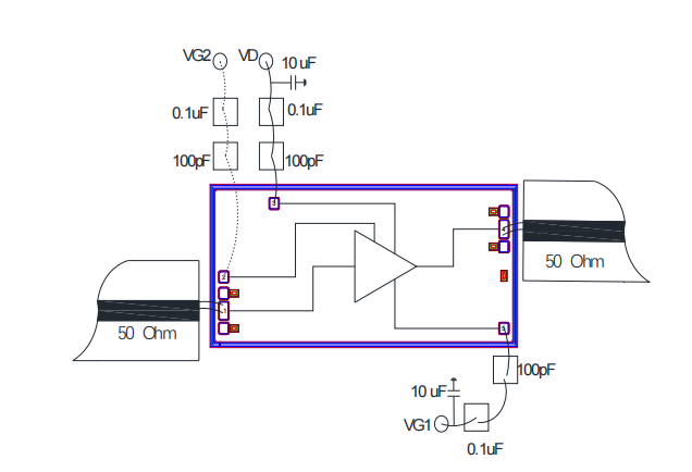 GaAs 低噪声放大器芯片 MH1035