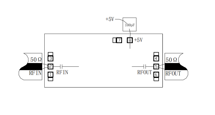 GaAs low noise amplifier chip MH290