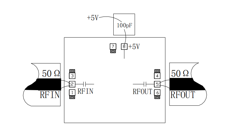 GaAs low noise amplifier chip MH281