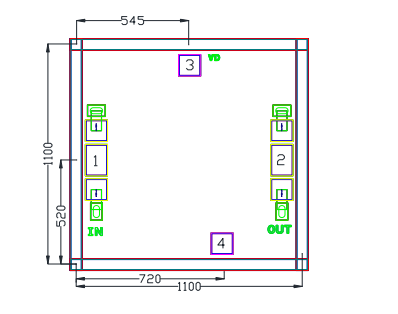 GaAs low noise amplifier chip MH1017