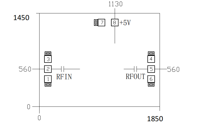 GaAs low noise amplifier chip MH255