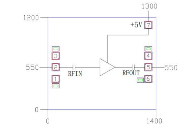 GaAs low noise amplifier chip MH1003