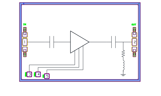 GaAs low noise amplifier chip MH1018