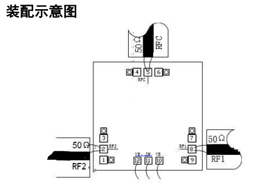 GaAs switch chip MH416