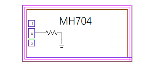 GaAs broadband power load chip MH704