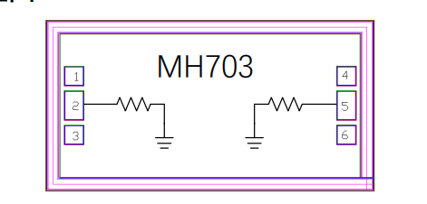 GaAs broadband power load chip MH703