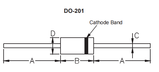 轴向引线瞬态电压抑制器 1.5KE220A