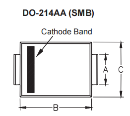 径向引线瞬变电压抑制器 TPSMBJ130A