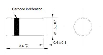 Zener diode ZMM55-C43