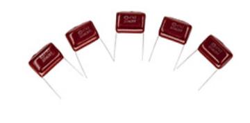 AC step-down metallized polypropylene film capacitors for electronic watt hour meters C24116A512-6