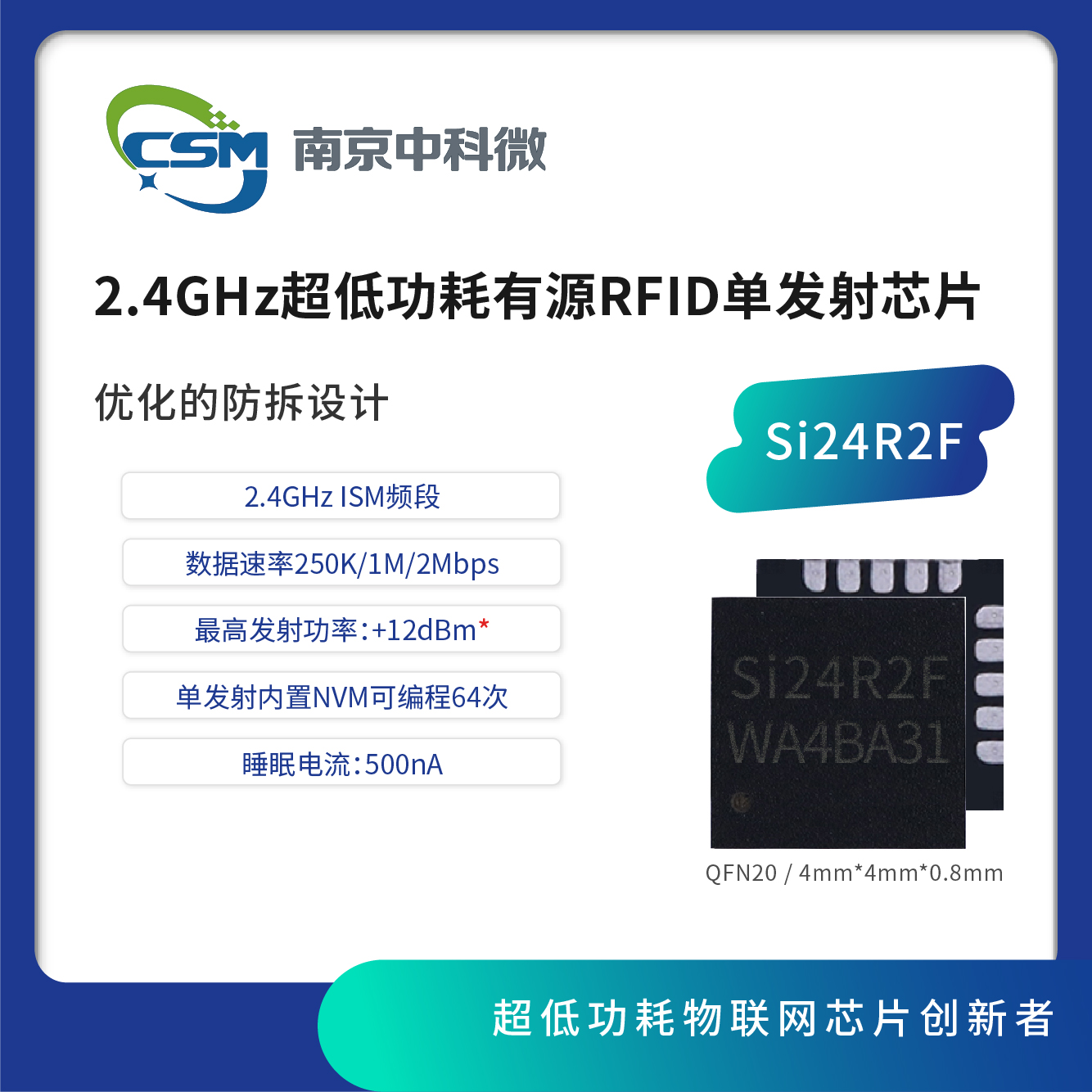 2.4G无线射频芯片 Si24R2F