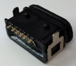 TYPE-C3.1防水USB母座 MTKEF06WT1BDLNG1X IPX8