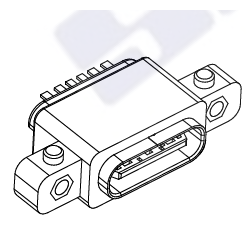 TYPE-C3.1防水USB母座 MTKEF06WL1ADWNPP IPX6